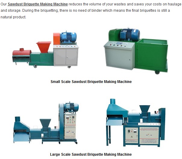 sawdust briquette machine